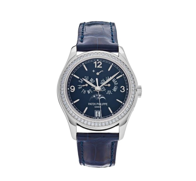 Patek Philippe Annual Calendar Complications Ladies Annual Calendar 5147g-001 White Gold Watch With Blue Leather Watch Blue Dial 2022