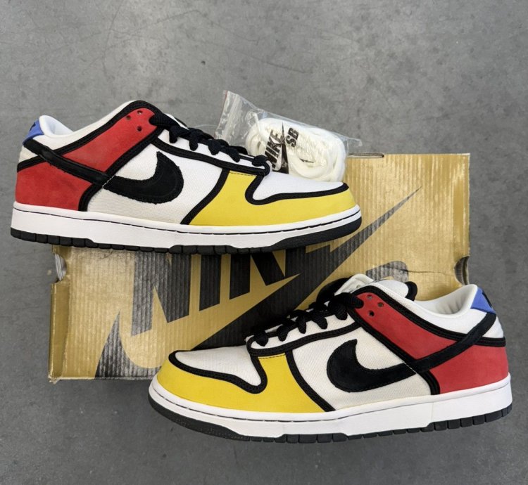 2008 Nike Sb Dunk Low Sb Piet Mondrian