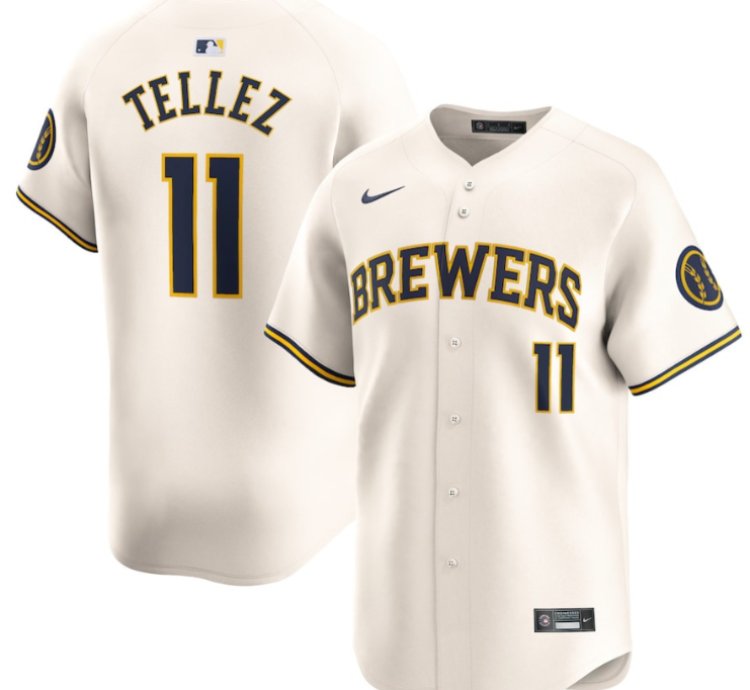 Rowdy Tellez 11 Milwaukee Brewers Home Limited Player Men Jersey - Cream