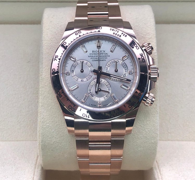 Rolex Daytona 116505a Sundust Baguetts