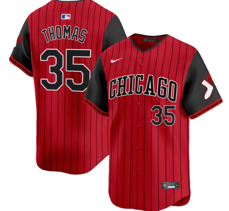 Frank Thomas Jersey 35 Chicago White Sox 2025 City Connect Vapor Premier Limited Stitched