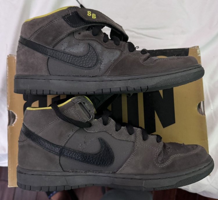 2008 Nike Sb Dunk Mid Pro Batman Used Size 10