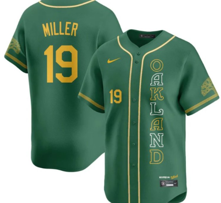 Mason Miller Jersey 19 Oakland Athletics City Connect Concept Stitched Green