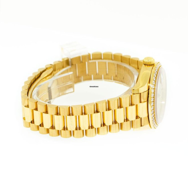 Rolex Datejust 31 Lady-datejust 31mm 18k Yellow Gold Silver Dial Roman Numerals Diamond Bezel 278288