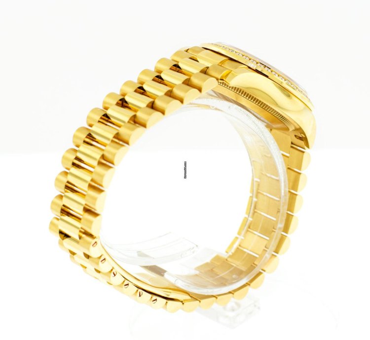 Rolex Datejust 31 Lady-datejust 31mm 18k Yellow Gold Silver Dial Roman Numerals Diamond Bezel 278288