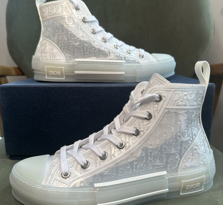 Dior B23 High Raised Dior Oblique - Transparent White