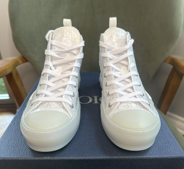 Dior B23 High Raised Dior Oblique - Transparent White
