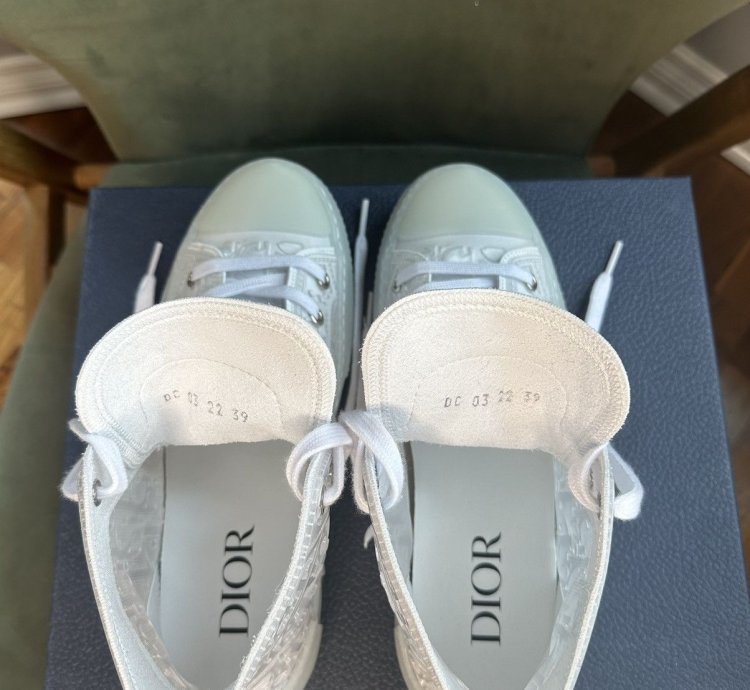 Dior B23 High Raised Dior Oblique - Transparent White