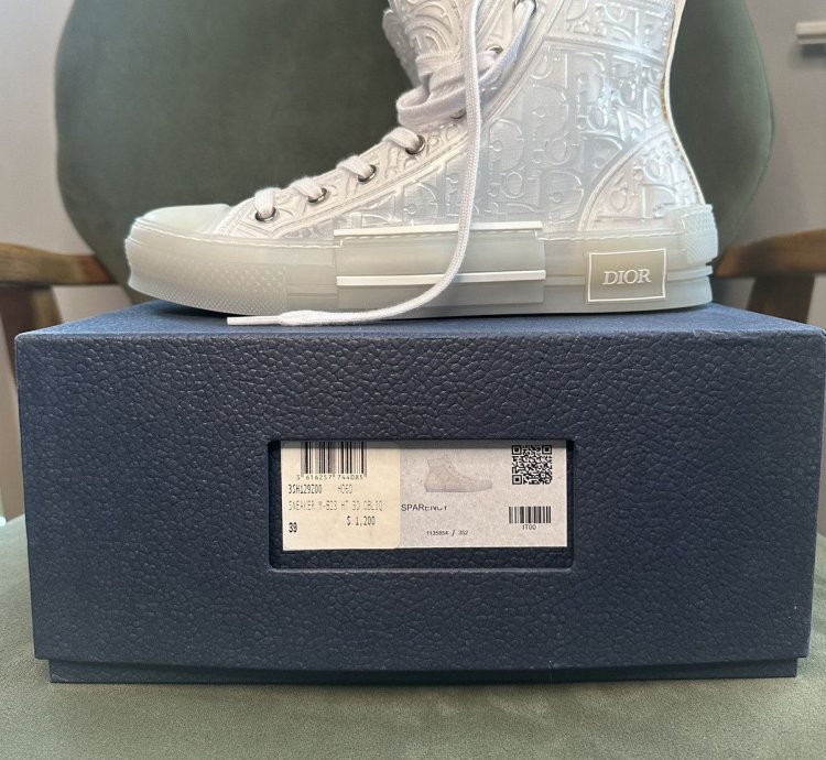 Dior B23 High Raised Dior Oblique - Transparent White