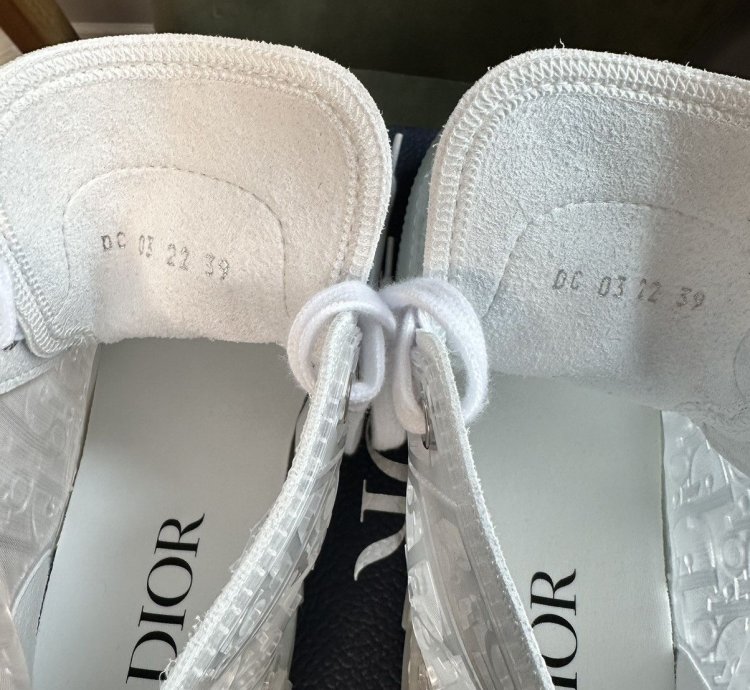 Dior B23 High Raised Dior Oblique - Transparent White