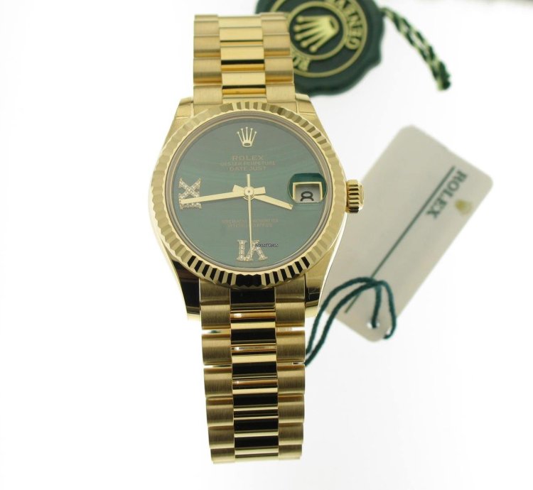 Rolex Datejust 31 Malachite 6 9 Diamond Dial 278278