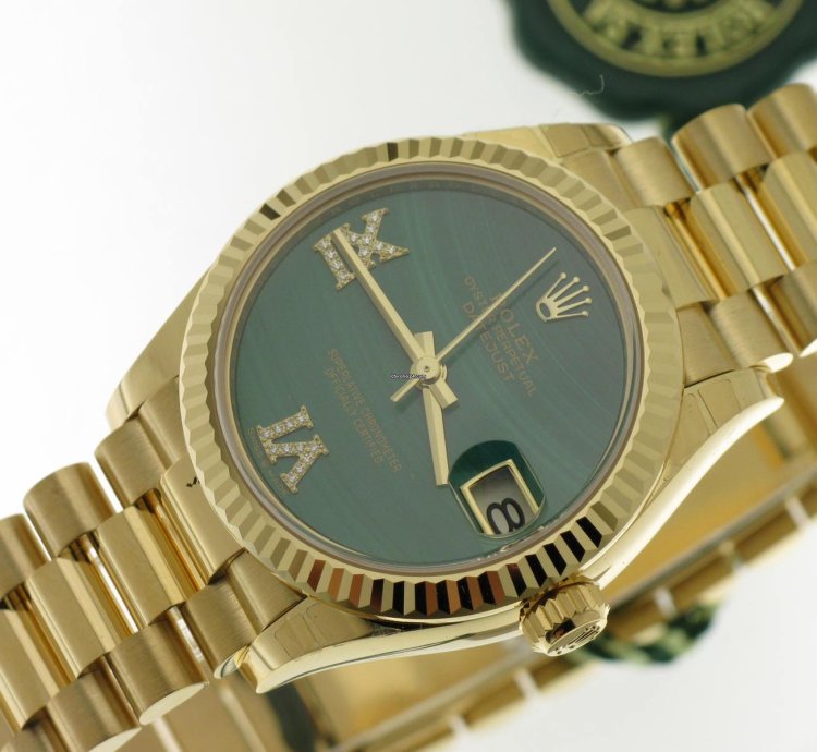 Rolex Datejust 31 Malachite 6 9 Diamond Dial 278278