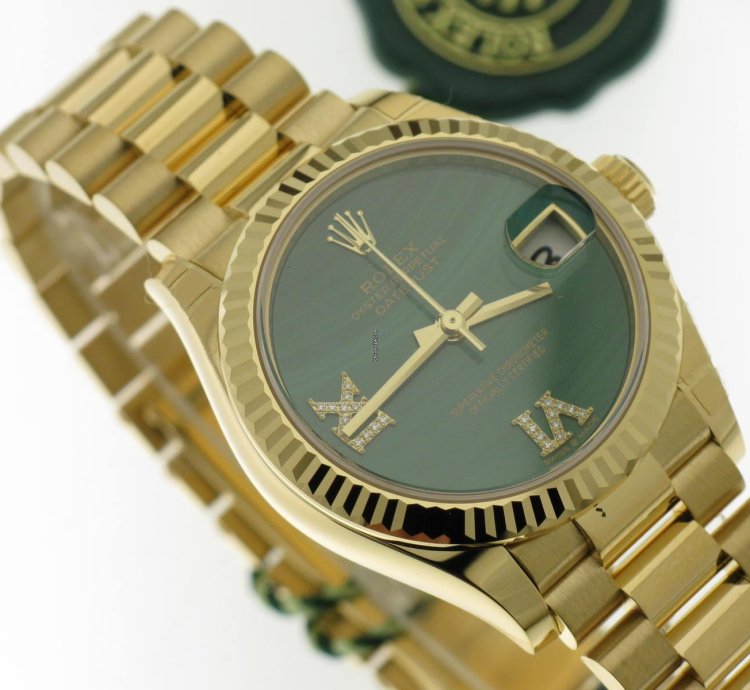 Rolex Datejust 31 Malachite 6 9 Diamond Dial 278278