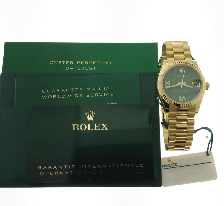 Rolex Datejust 31 Malachite 6 9 Diamond Dial 278278