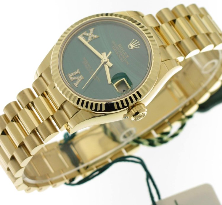 Rolex Datejust 31 Malachite 6 9 Diamond Dial 278278