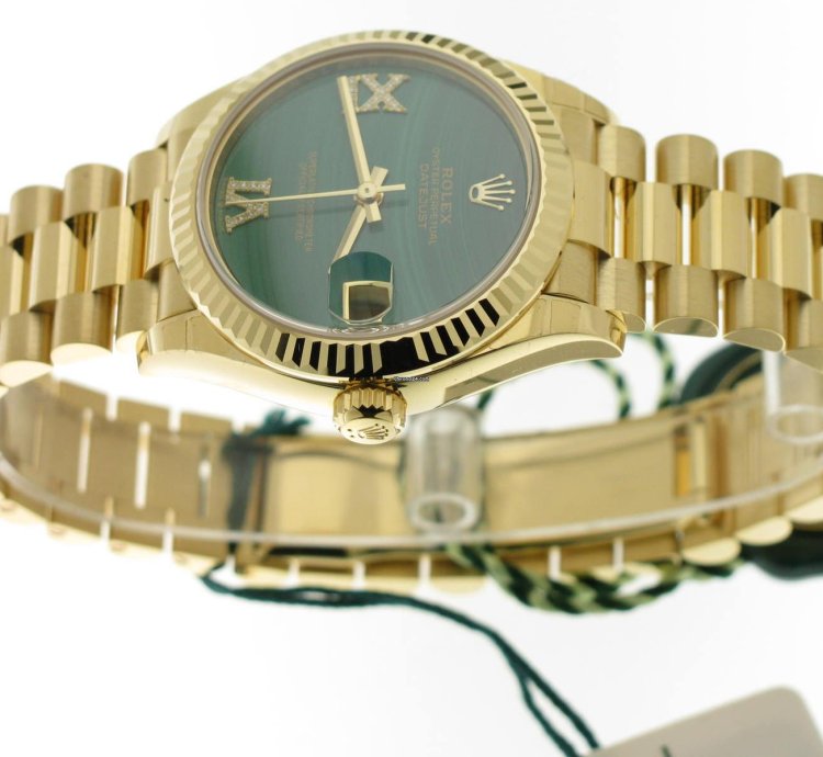 Rolex Datejust 31 Malachite 6 9 Diamond Dial 278278