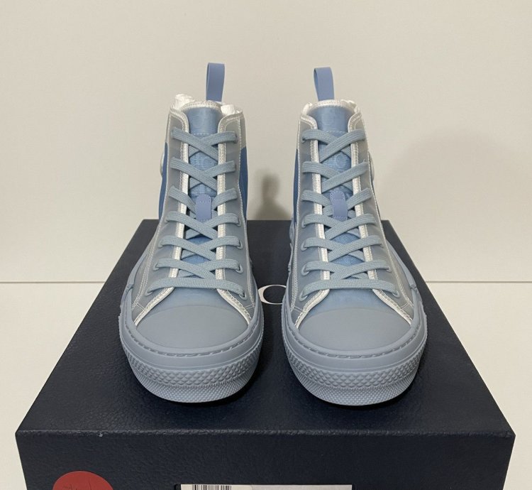 Dior B23 High Top Daniel Arsham Light Blue Size Us 8 5 Eu 41