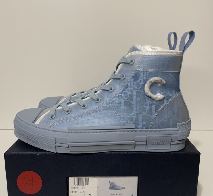 Dior B23 High Top Daniel Arsham Light Blue Size Us 8 5 Eu 41