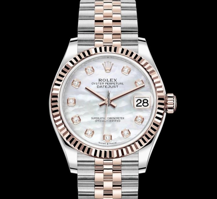 Rolex Datejust 31 Mother Of Pearl Dial - Everose Gold Steel Jubilee Bracelet