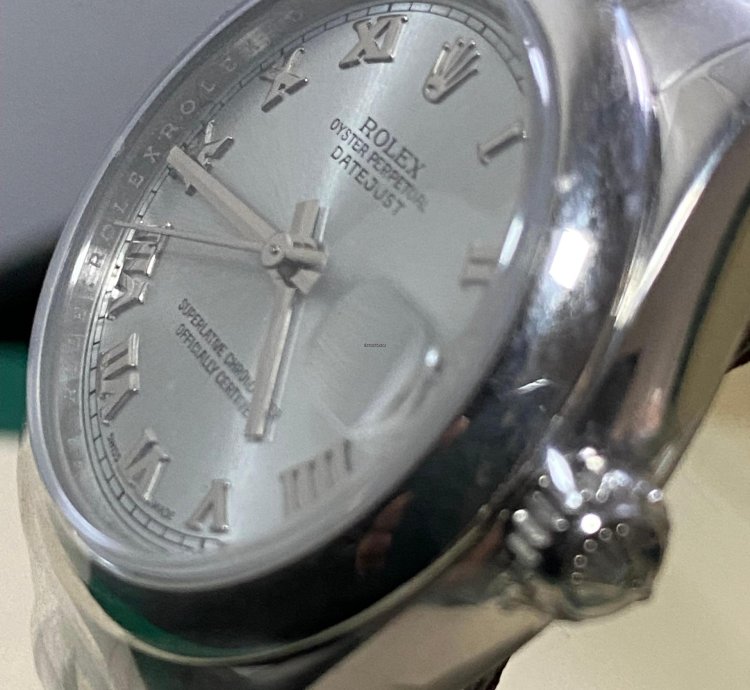 Rolex Datejust 31 New 2022 Full Stickers Datejust 31 Platinum Silver Roman Dial President Bracelet 178246