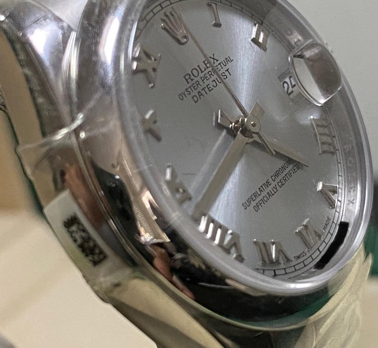 Rolex Datejust 31 New 2022 Full Stickers Datejust 31 Platinum Silver Roman Dial President Bracelet 178246