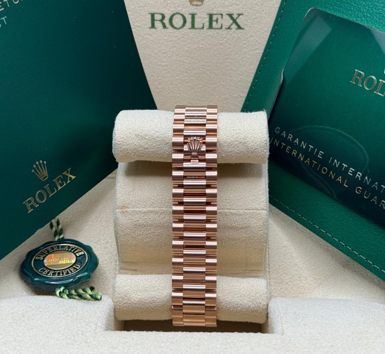Rolex Datejust 31 New 2023 Mother Of Pearl Dial Diamond Bezel Rose Gold President Bracelet