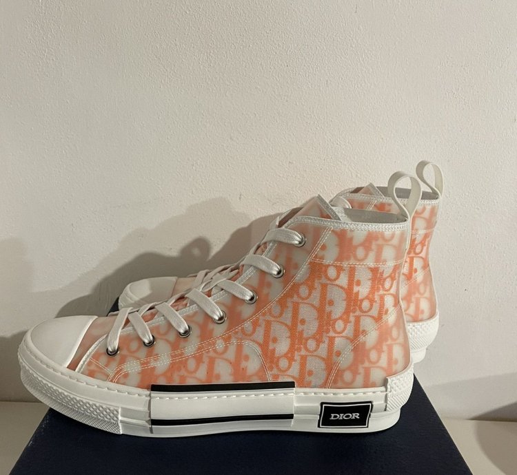 Dior B23 High Top Oblique Transparency