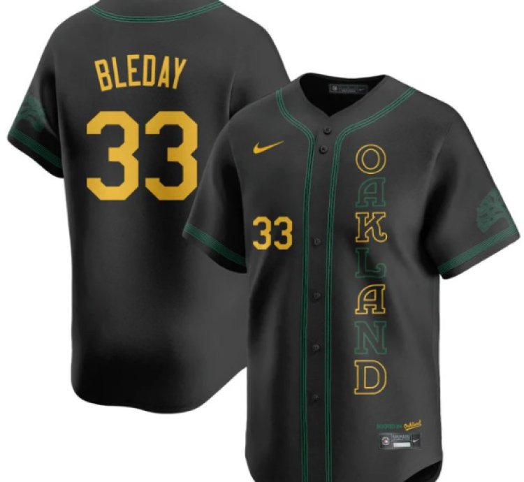 Jj Bleday Jersey 33 Oakland Athletics City Connect Concept Stitched Black