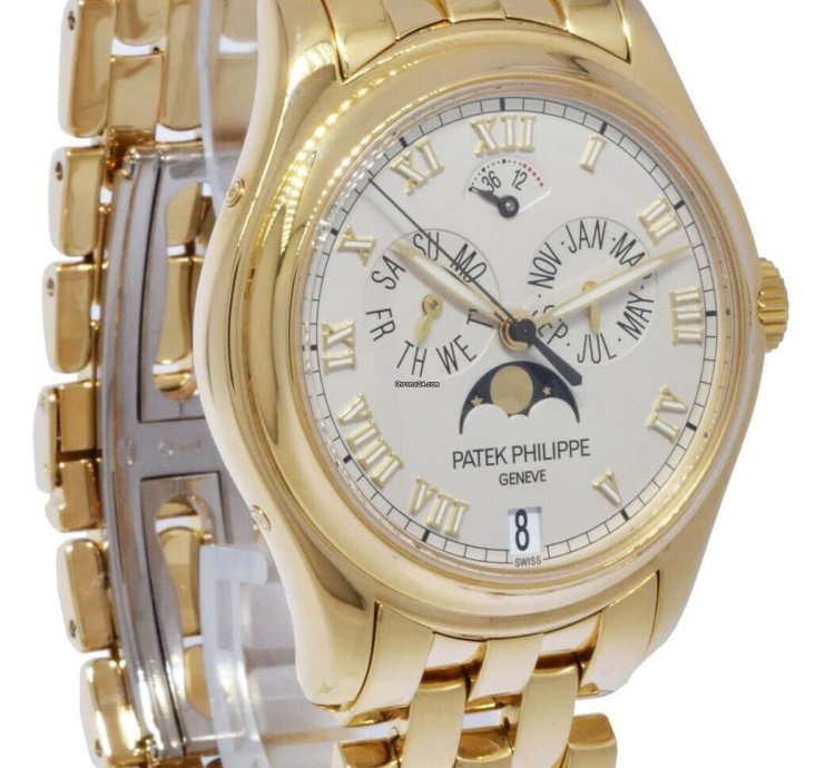 Patek Philippe Annual Calendar Moon 18k Yellow Gold Watch Papers 5036 1j