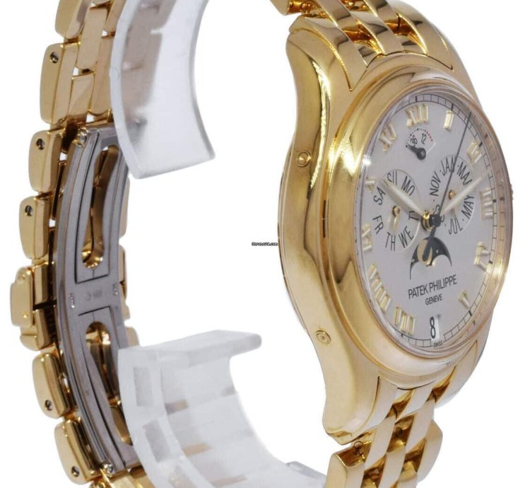 Patek Philippe Annual Calendar Moon 18k Yellow Gold Watch Papers 5036 1j