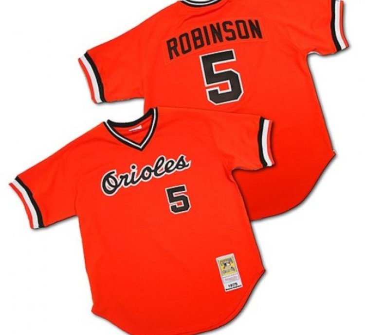 Baltimore Orioles Brooks Robinson Orange Throwback Pullover Jersey