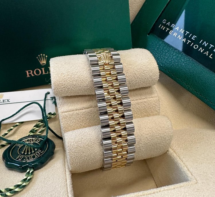 Rolex Datejust 31 New 2024 Mother Of Pearl Diamond Dial Two Tone Yellow Gold Diamond Bezel