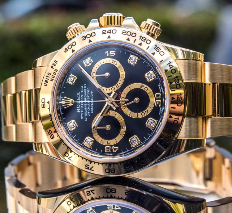Rolex Daytona 116508 - Black Diamond Set Dial