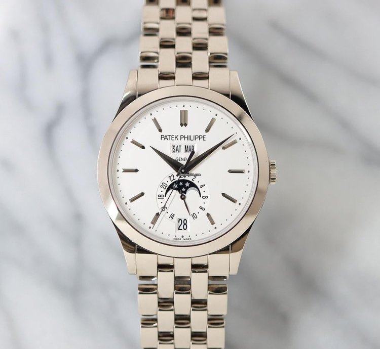 Patek Philippe Annual Calendar Moon Phase 5396 1g-010 White Gold Bracelet