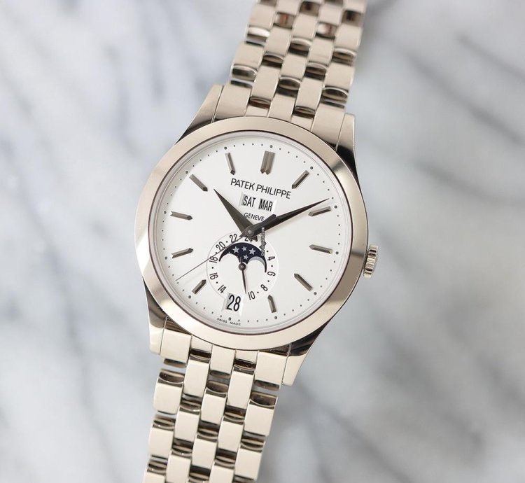 Patek Philippe Annual Calendar Moon Phase 5396 1g-010 White Gold Bracelet
