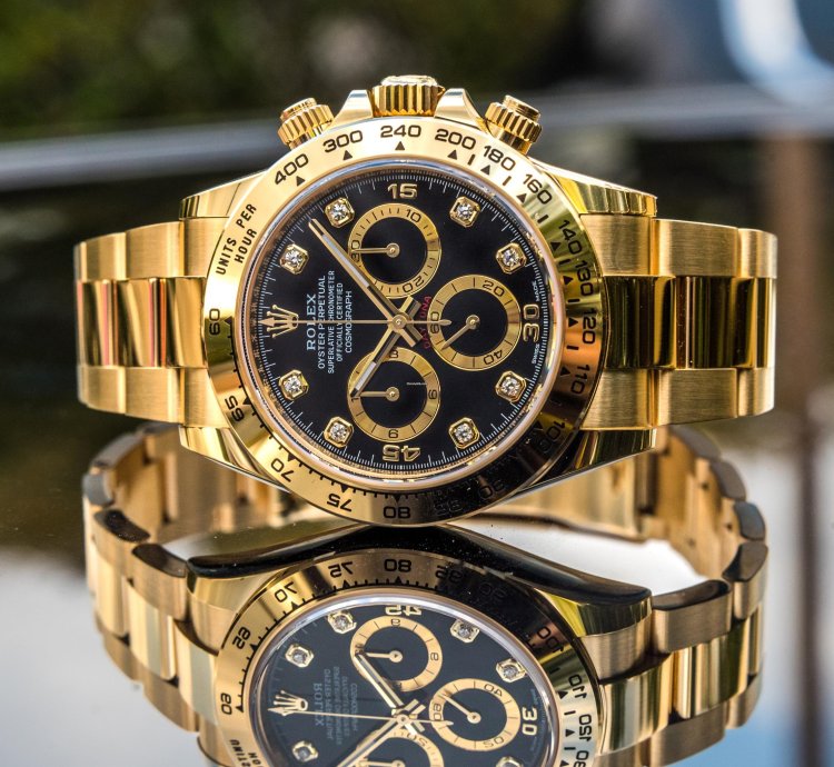 Rolex Daytona 116508 - Black Diamond Set Dial