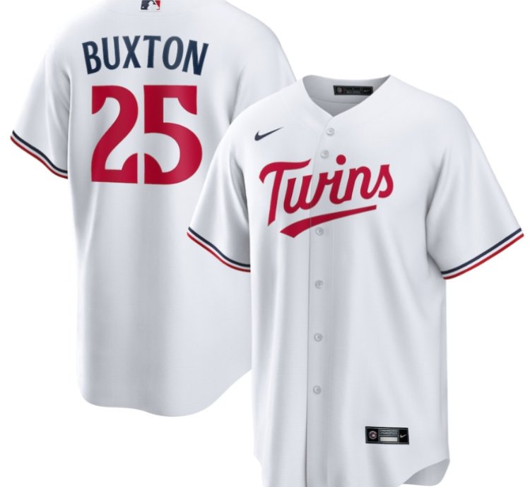 Byron Buxton 25 Minnesota Twins Home Men Jersey - White