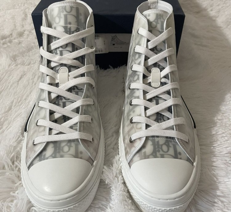 Dior B23 High Top Sneakers In Multicolor Dior Oblique