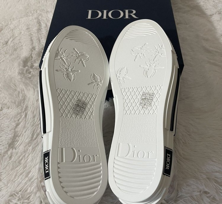 Dior B23 High Top Sneakers In Multicolor Dior Oblique