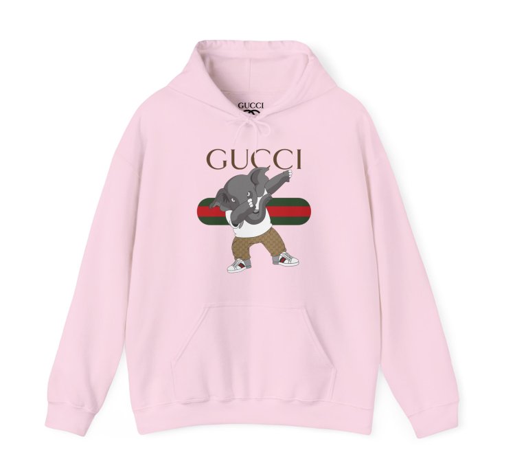 Gucci Elephant Light Pink Hoodie - Size Usa