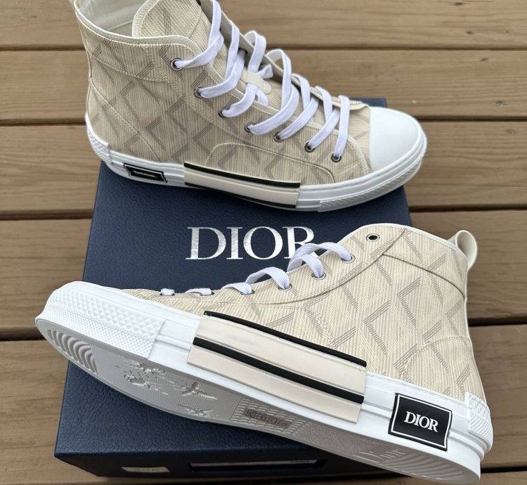 Dior B23 High-top Cd Diamond Sneakers Size 11