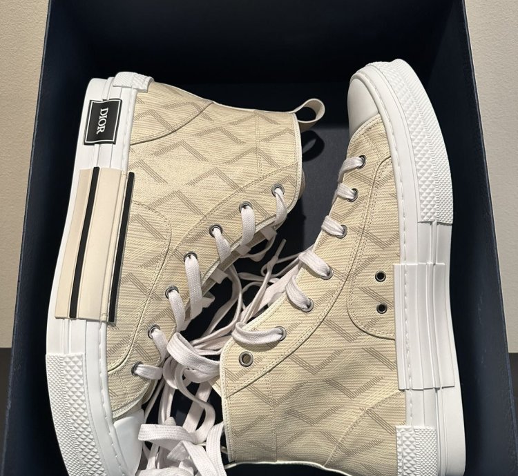 Dior B23 High-top Cd Diamond Sneakers Size 11