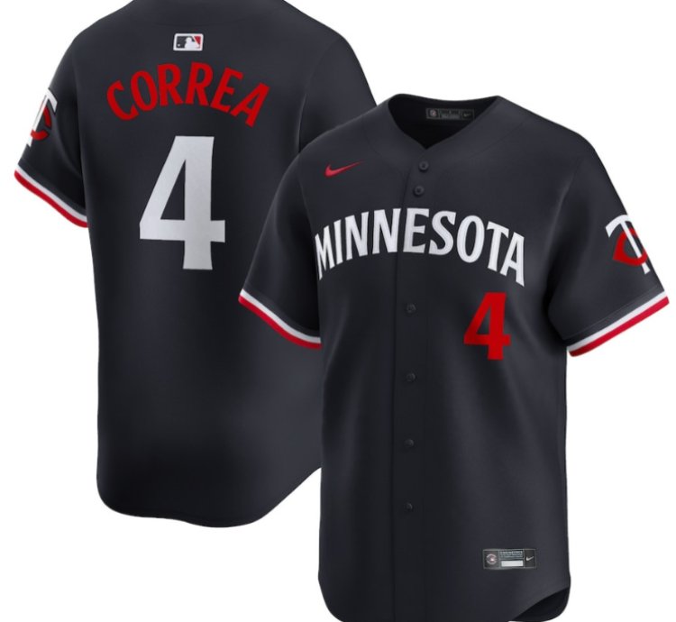 Carlos Correa 4 Minnesota Twins Alternate Limited Men Jersey - Navy