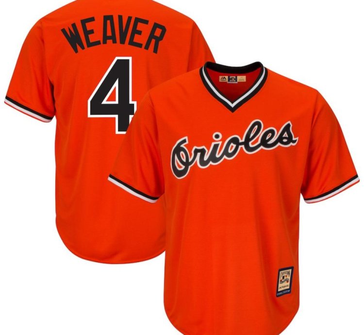 Baltimore Orioles Earl Weaver Orange Throwback Pullover Jersey