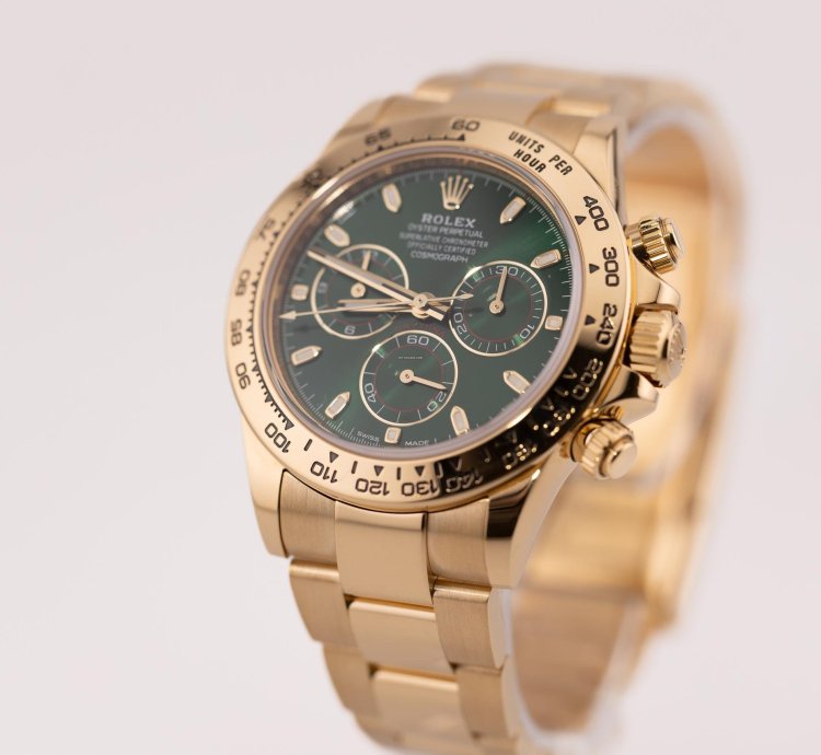 Rolex Daytona 116508 Daytona Yellow Gold Green Dial John Mayer 2023