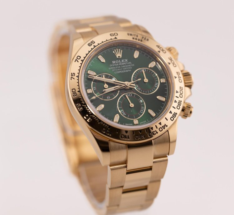Rolex Daytona 116508 Daytona Yellow Gold Green Dial John Mayer 2023