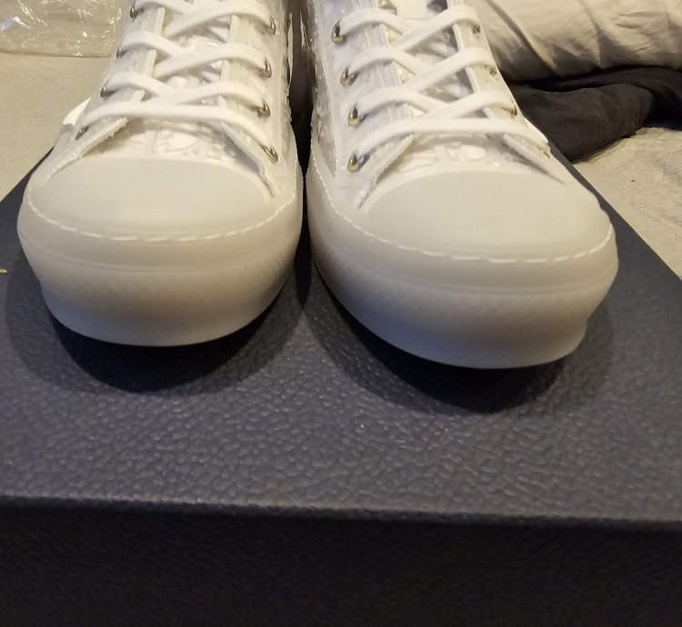 Dior B23 High-top Sneaker White Transparent Sz 42