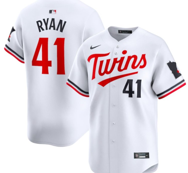 Joe Ryan 41 Minnesota Twins Home Limited Player Men Jersey - White