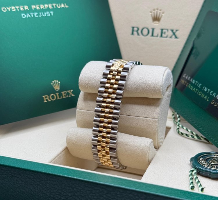 Rolex Datejust 31 New 2025 Mother Of Pearl Diamond Dial Two Tone Yellow Gold Diamond Bezel