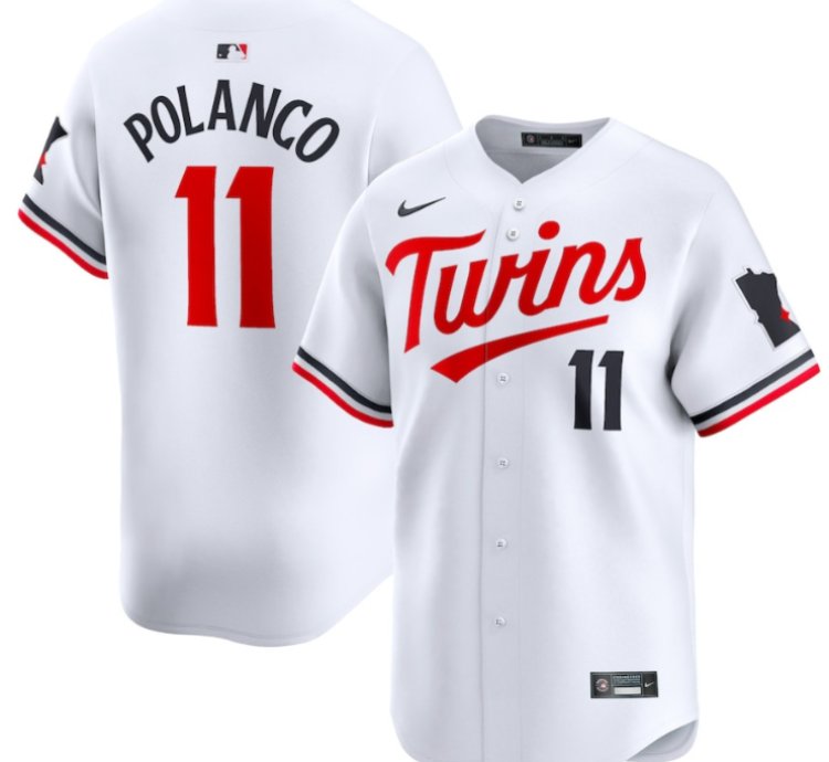 Jorge Polanco 11 Minnesota Twins Home Limited Player Men Jersey - White
